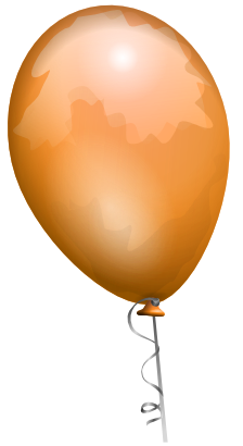 Icône orange ballon à télécharger gratuitement